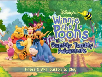 Disney's Winnie the Pooh's Rumbly Tumbly Adventure screen shot title